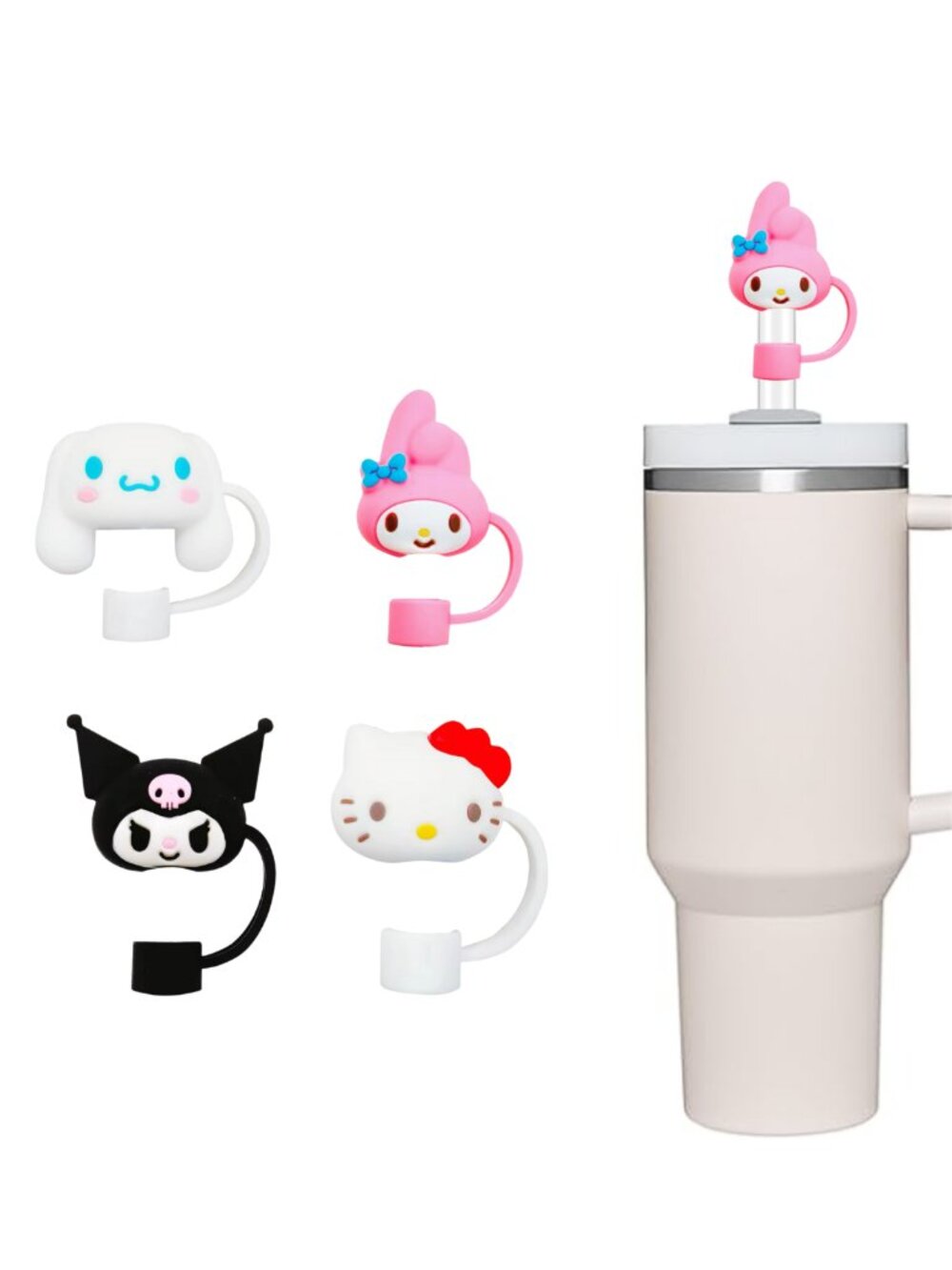 Sanrio Hello Kitty And Friends Stanley Straw Topper Set